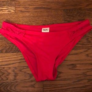 Red bikini bottoms